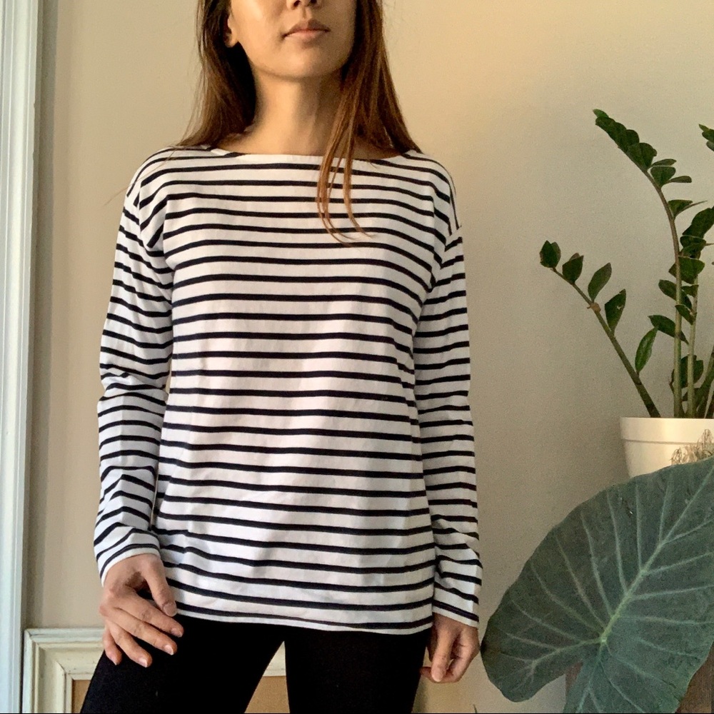 Everlane Heavyweight Striped Long Sleeve